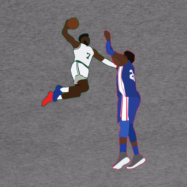 Jaylen Brown Dunk on Joel Embiid by xavierjfong